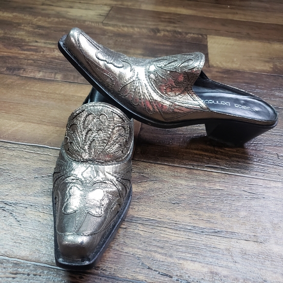 Jessica Bennett Shoes - Jessica Bennett Western cowboy heeled mules